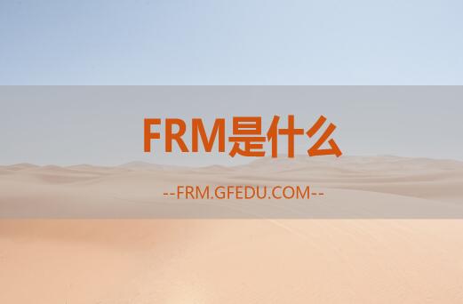 FRM是什么