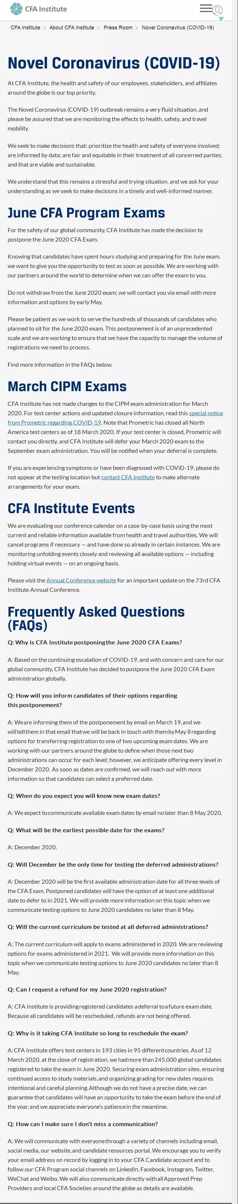 CFA协会
