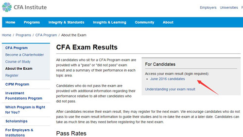 12月CFA一级考试成绩,2015年12月CFA考试成绩查询流程,12月CFA成绩查询,2015年12月CFA一级考试成绩月1月26日公布