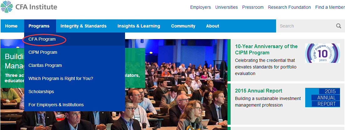 CFA成绩查询流程