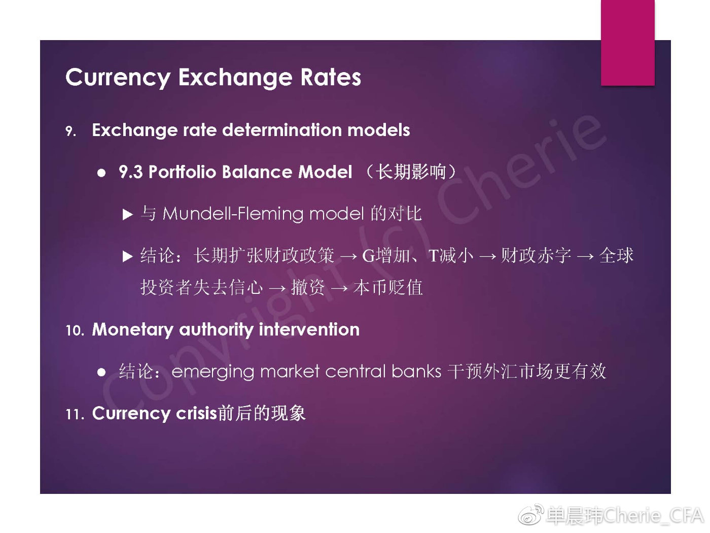 CFA二级经济学复习重点
