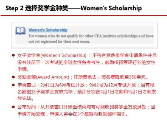 CFA奖学金