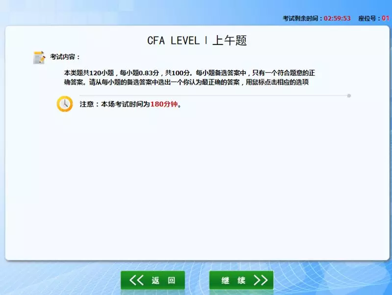CFA模拟考试