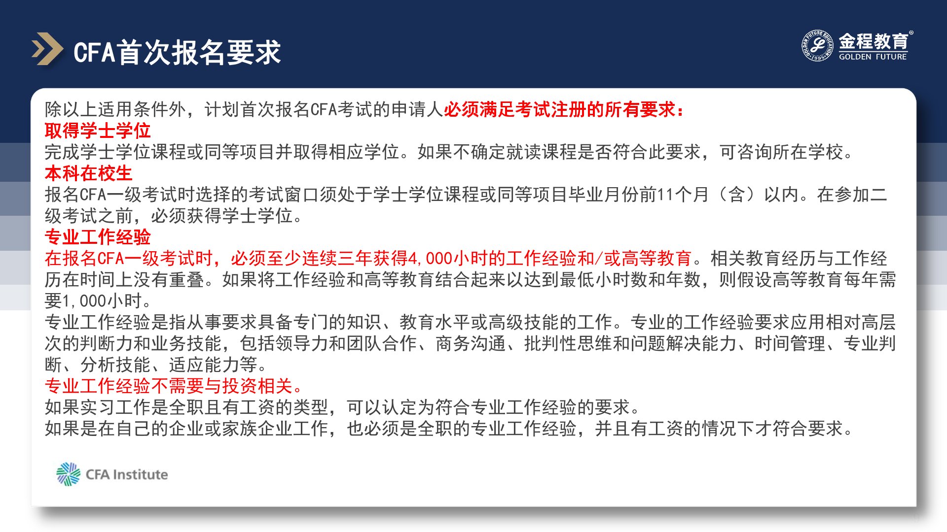 CFA奖学金申请流程