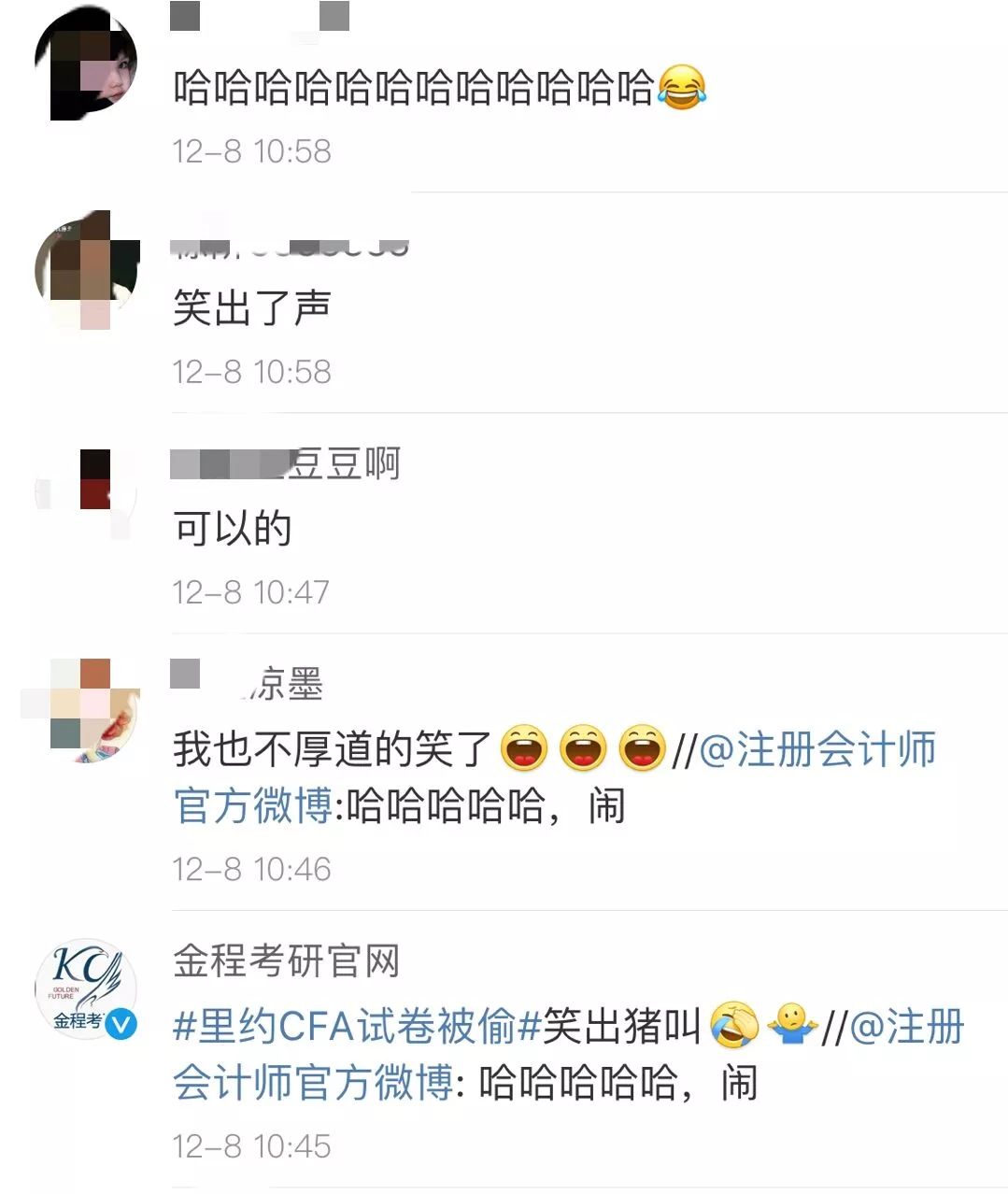 CFA考生评价