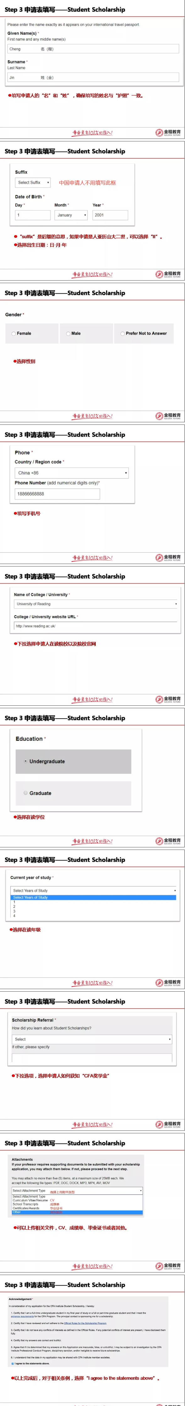 CFA獎(jiǎng)學(xué)金申請(qǐng)步驟