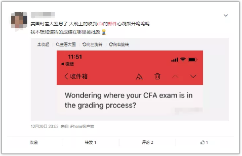 CFA成績