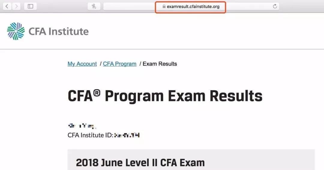 CFA考試成績查詢步驟
